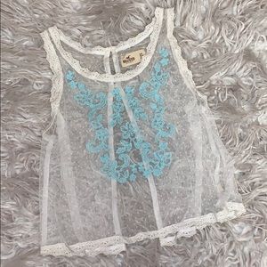 crochet open back tank